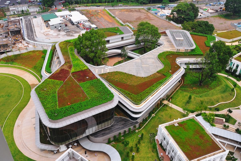 Elmich Green Roof Systems at UTown Education Resource Centre | Elmich ...