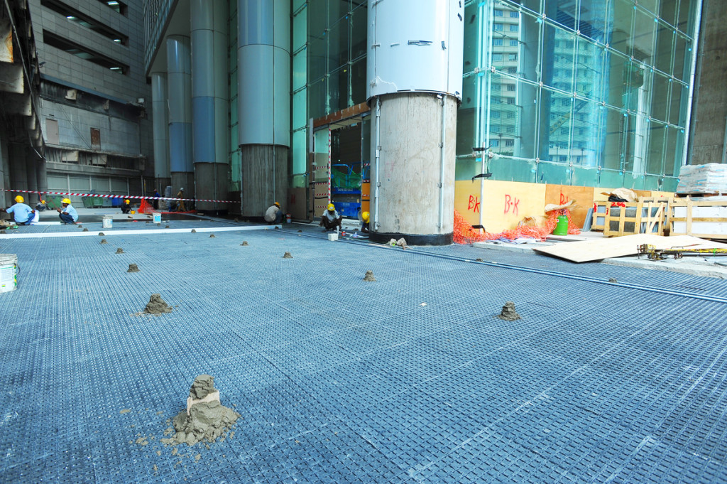 waterproofing - versidrain 6p - ocean financial centre