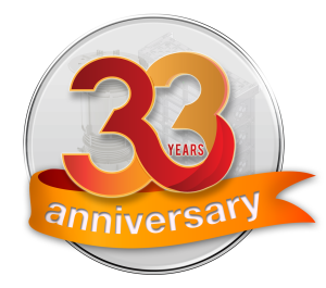 33yr anniv logo