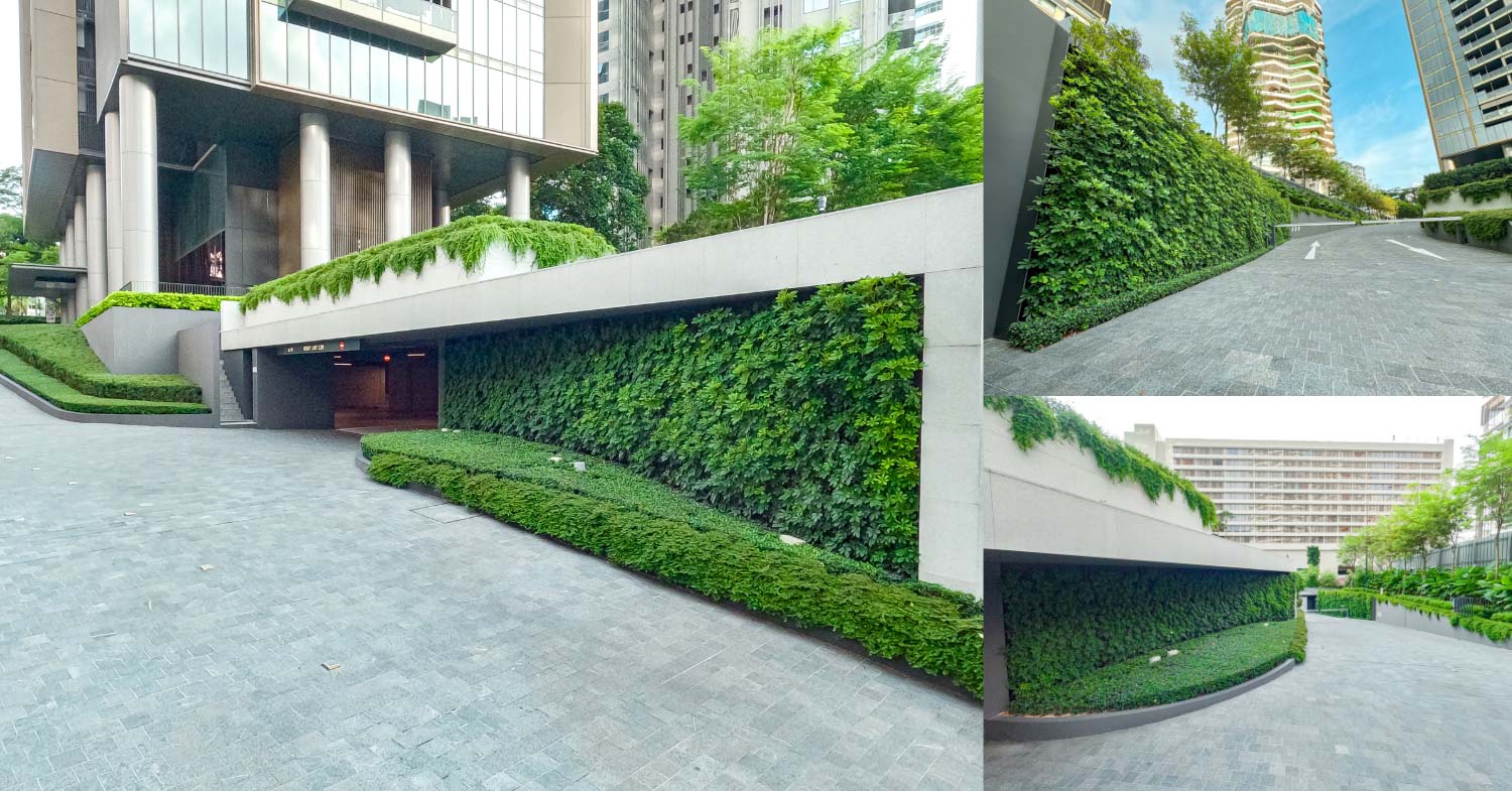 Green Wall - Condominium Main Entrance