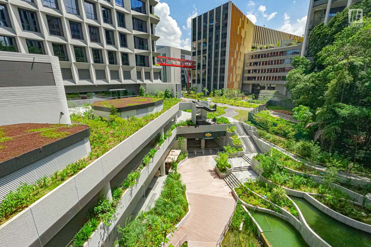 Punggol Digital District | SIT Punggol | Sky & Roof Gardens | Rain Gardens | Fire Engine Accessway