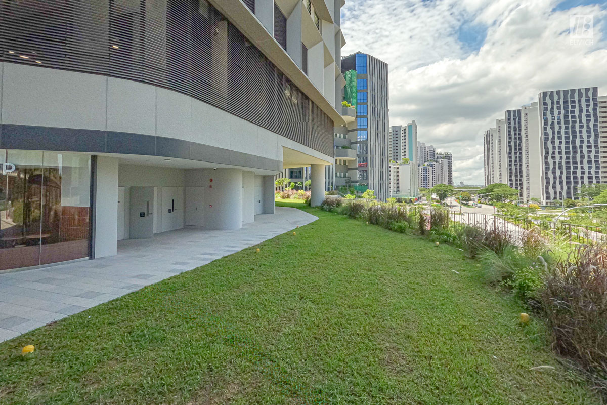 Punggol Digital District | SIT Punggol | Sky & Roof Gardens | Rain Gardens | Fire Engine Accessway