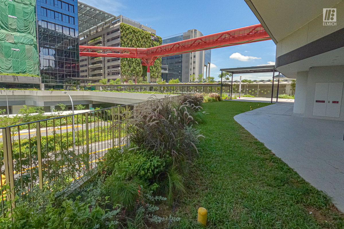 Punggol Digital District | SIT Punggol | Sky & Roof Gardens | Rain Gardens | Fire Engine Accessway