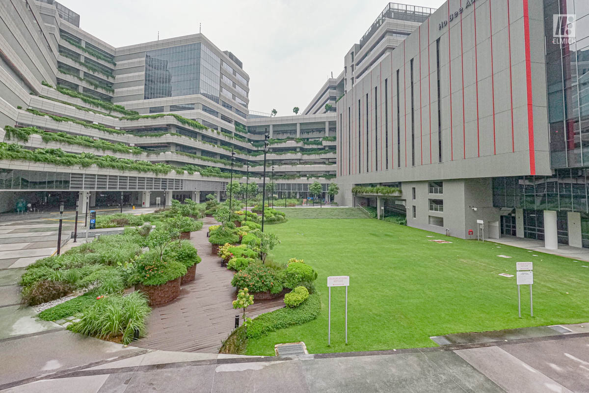 Punggol Digital District | SIT Punggol | Sky & Roof Gardens | Rain Gardens | Fire Engine Accessway
