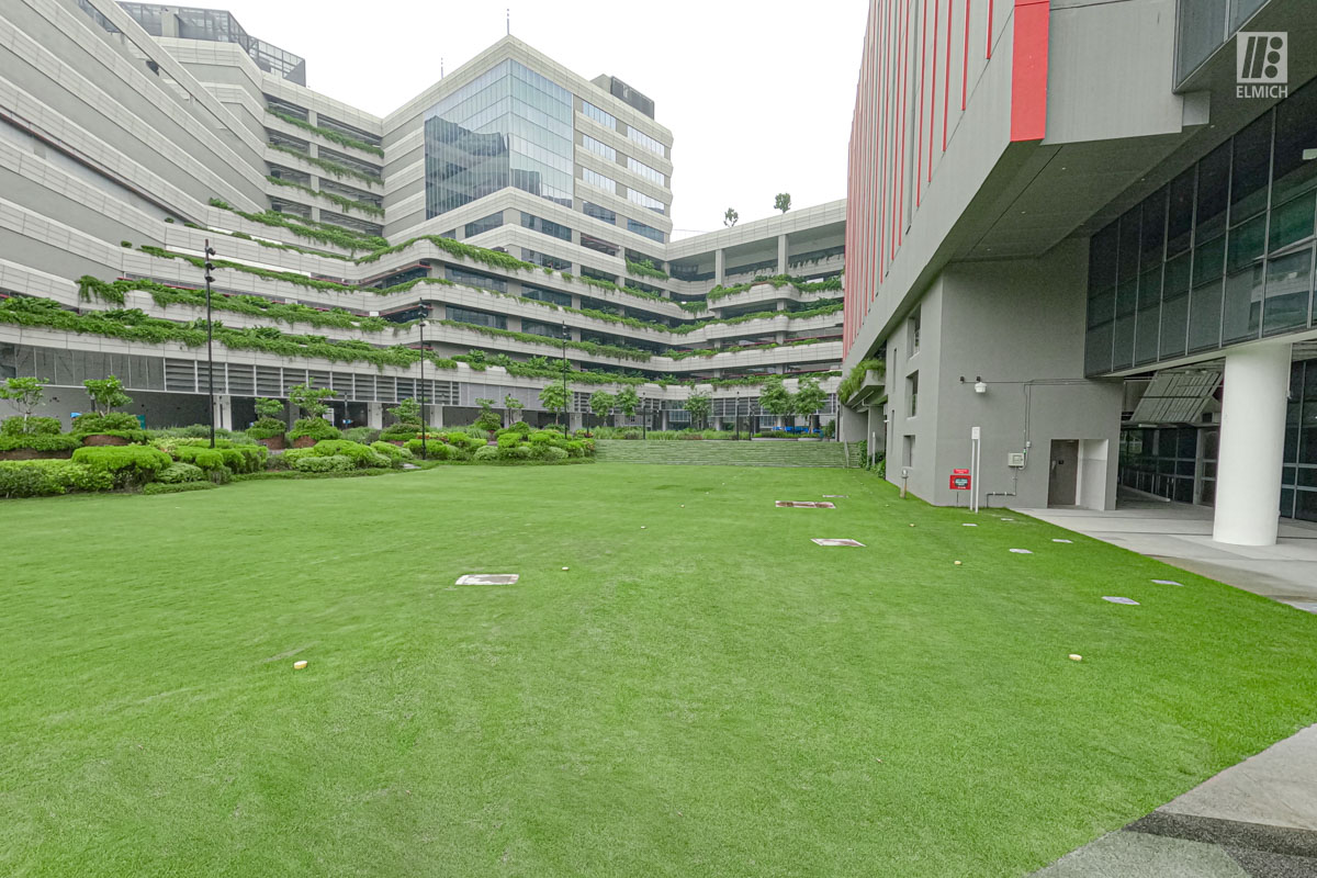 Punggol Digital District | SIT Punggol | Sky & Roof Gardens | Rain Gardens | Fire Engine Accessway
